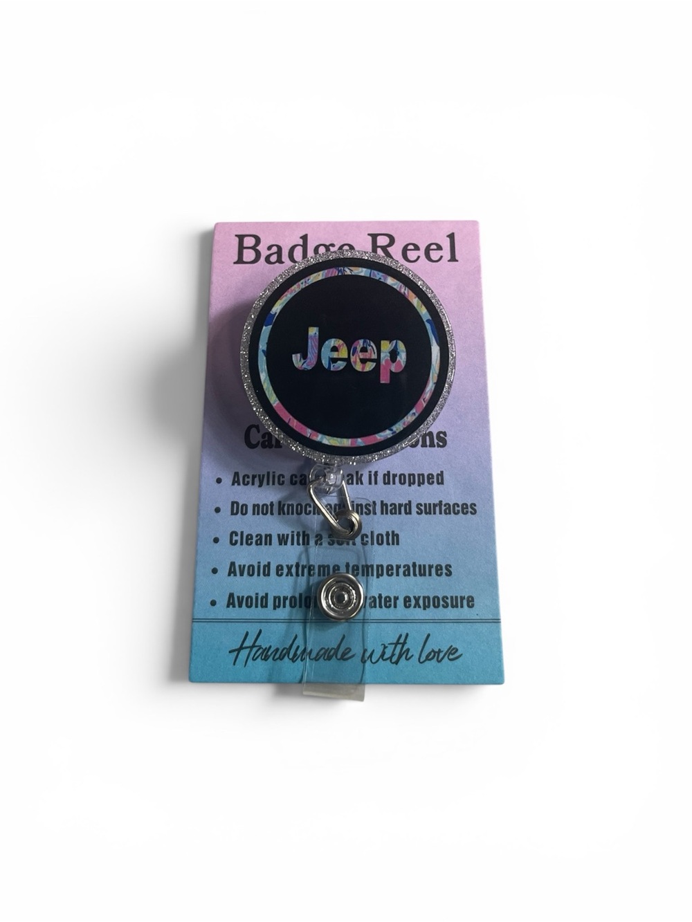 Jeep Black Badge Reel with Multicolor Holographic Logo